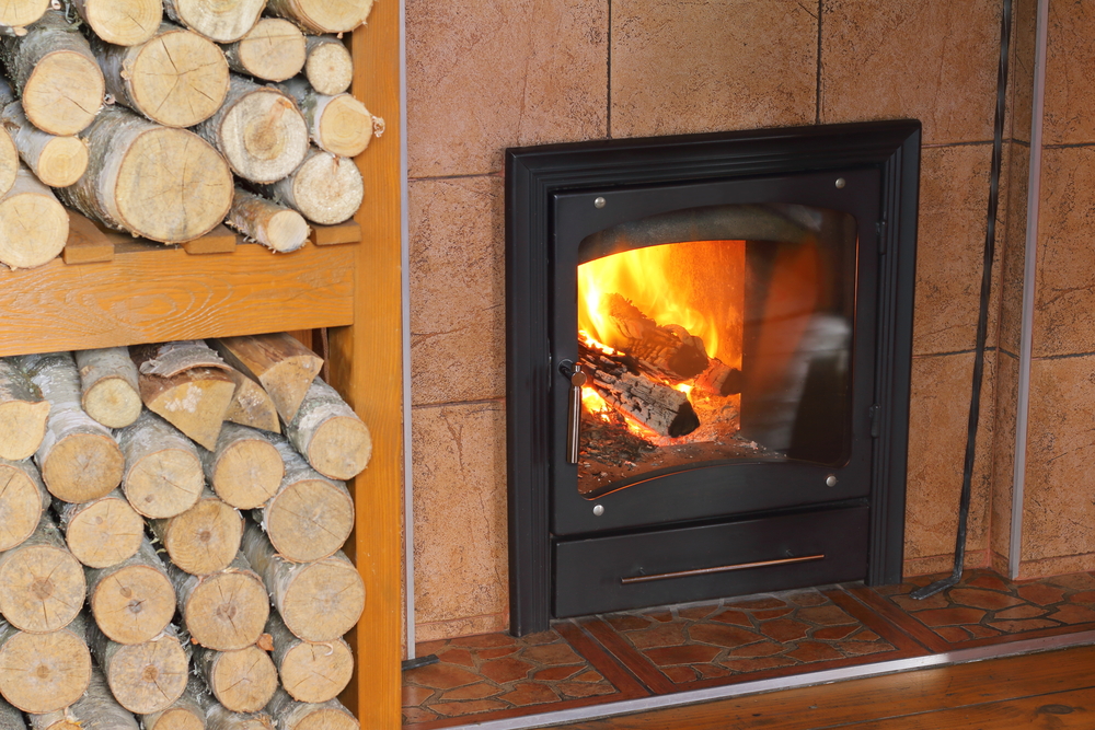 Idées de rangement de bois de cheminé